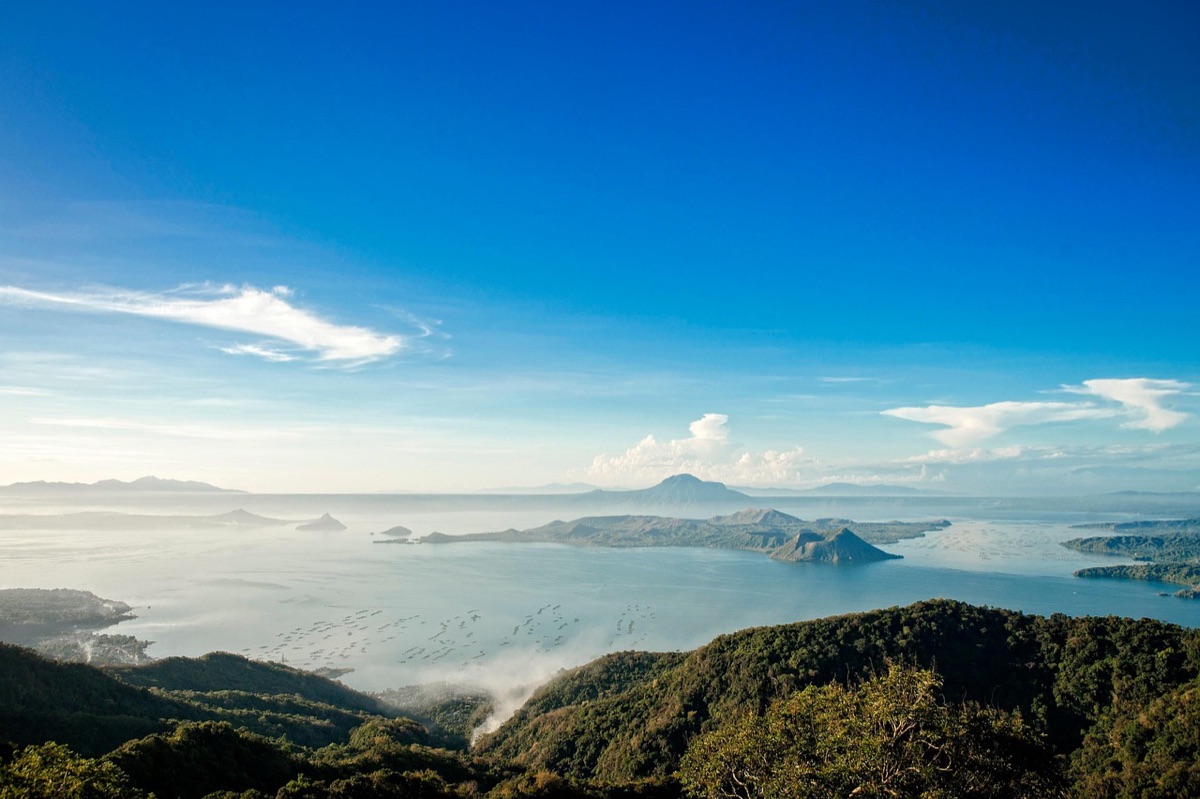 Caldera view from hotel terrace