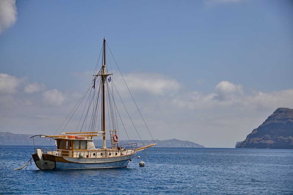 Santorini caldera view