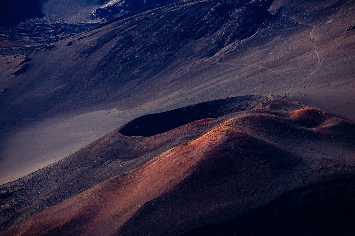 ATV trail in volcanic terrain