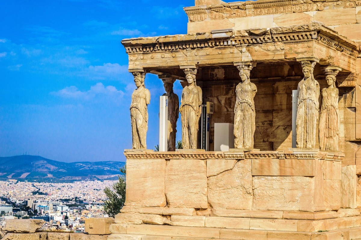 antikes griechisches Tempelrestes