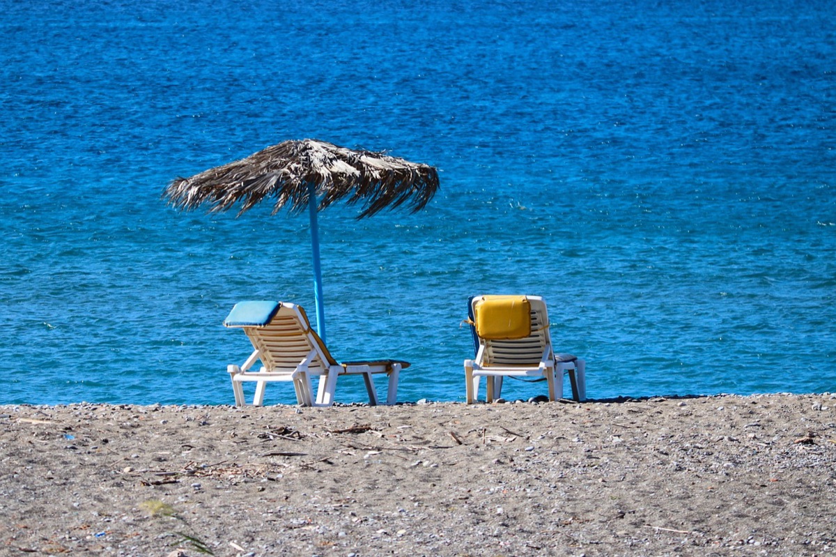 Villa bianca nel Mar Egeo