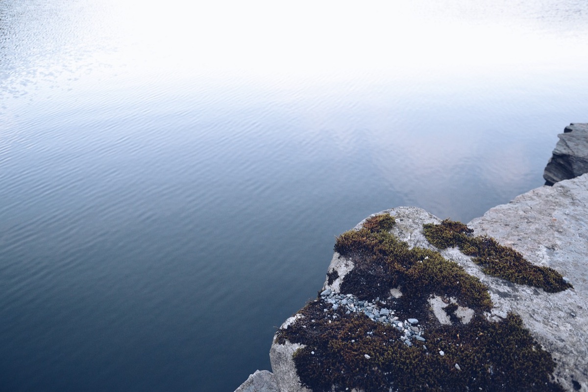 sunrise cliff edge